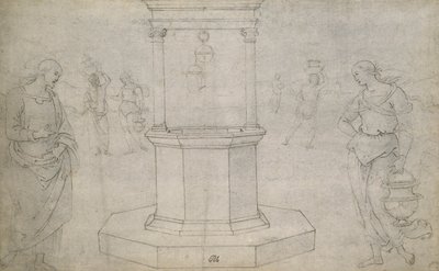 Christ et la femme de Samarie - Pietro Perugino
